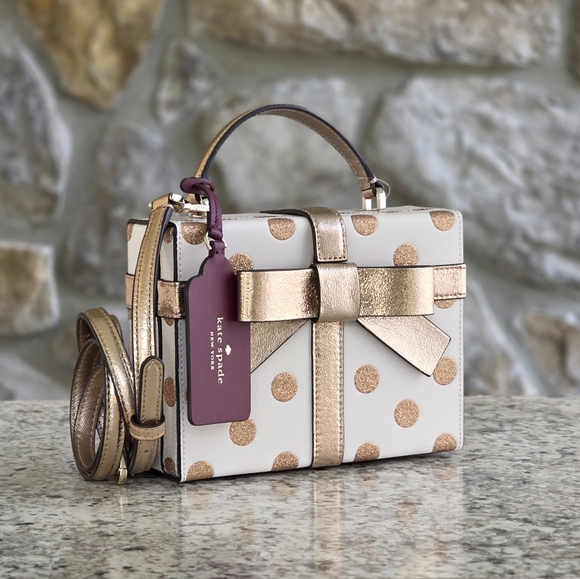 kate spade Handbags - Kate Spade Wrapping Party Dot Gift Box Crossbody